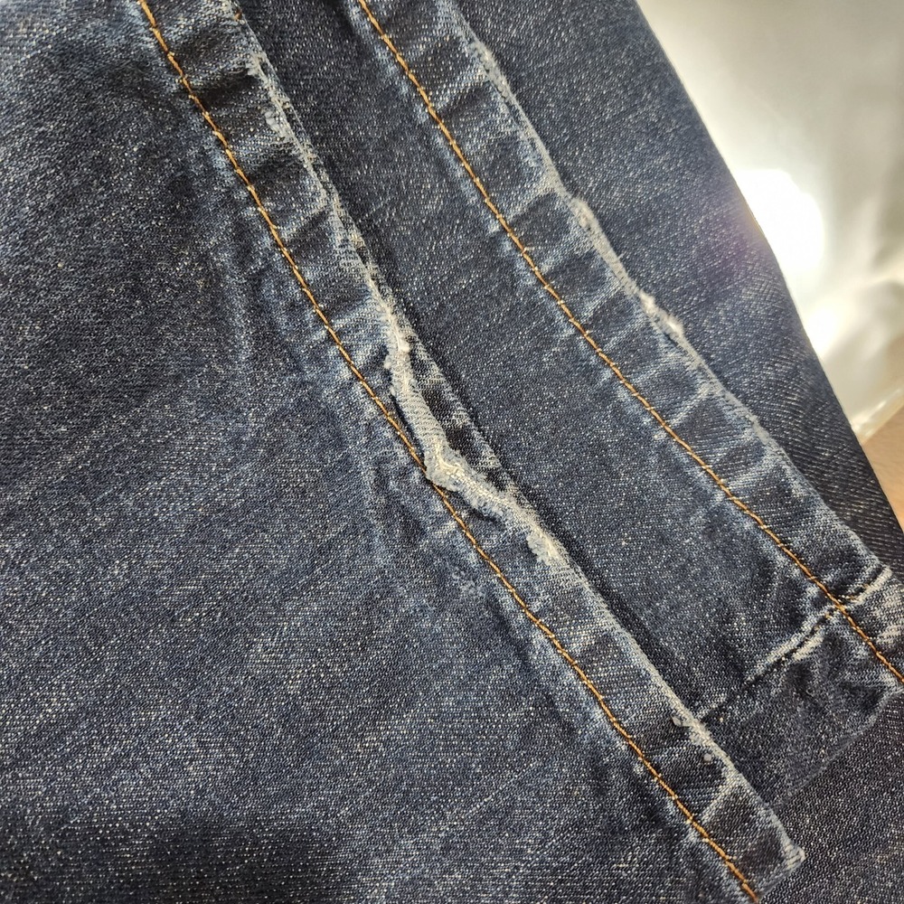 Levi's 505 Jeans 36×32 Mens Blue Denim Red Tab Straight Fit Cotton Blend - Picture 9 of 10